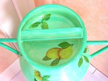 Décorations pour Pots à Lait avec du serviettage Décorations pour Pots à Lait avec du serviettage