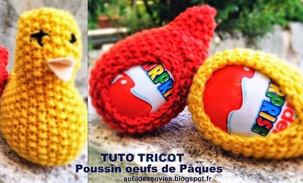 Tutoriels housses poussins en laine pour oeufs de Pâques Tutoriels housses poussins en laine pour oeufs de Pâques