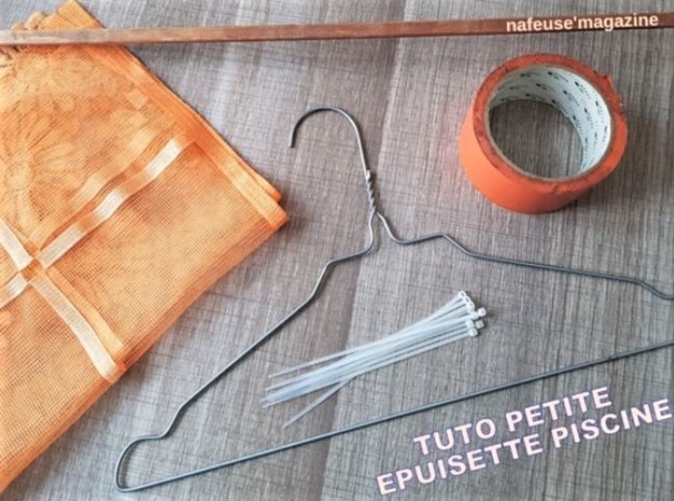 Tutoriel faire une épuisette pour filtrer l'eau de piscine