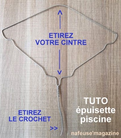 Tutoriel faire une épuisette pour filtrer l'eau de piscine