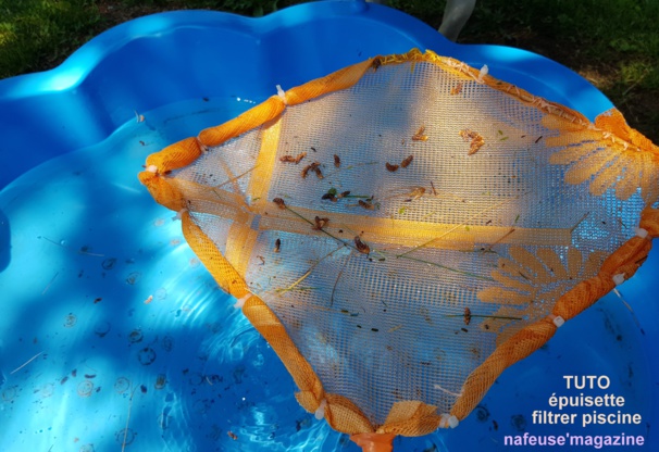 Tutoriel faire une épuisette pour filtrer l'eau de piscine