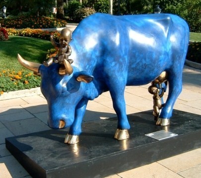 Art insolite : des vaches sur leur 31 !