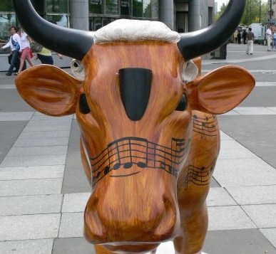 Art insolite : des vaches sur leur 31 !