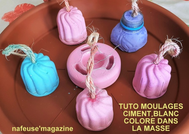 Moulages en ciment coloré Moulages en ciment coloré