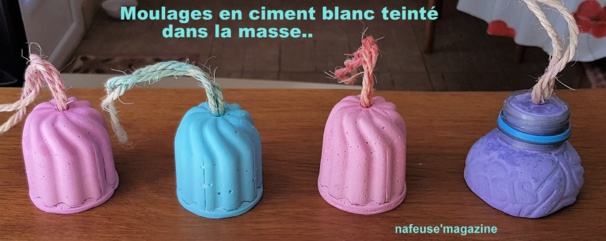 Moulages en ciment coloré Moulages en ciment coloré