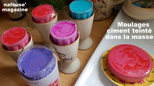 Moulages en ciment coloré Moulages en ciment coloré