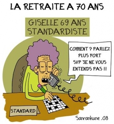 Dessins humoristiques : la retraite !