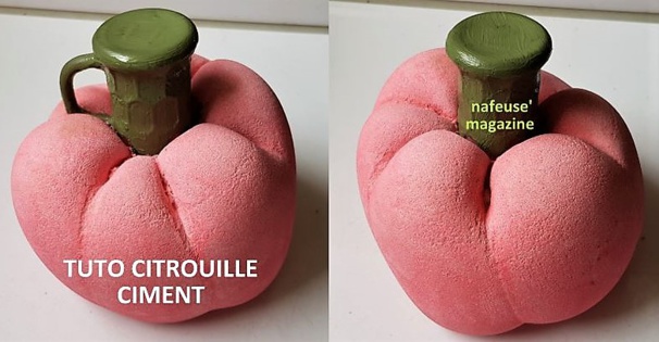 Tutoriel citrouille en ciment Tutoriel citrouille en ciment