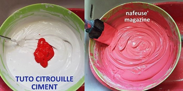 Tutoriel citrouille en ciment Tutoriel citrouille en ciment