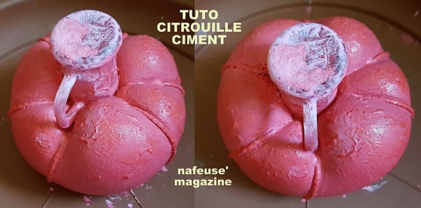 Tutoriel citrouille en ciment