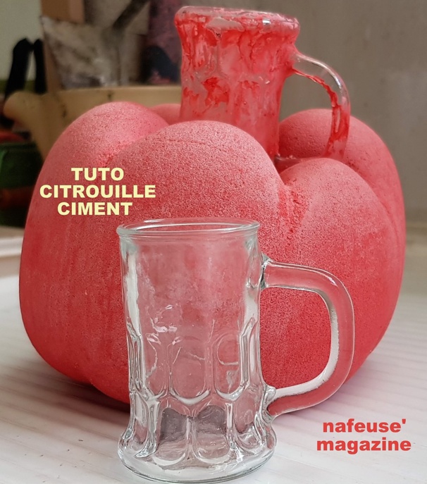 Tutoriel citrouille en ciment