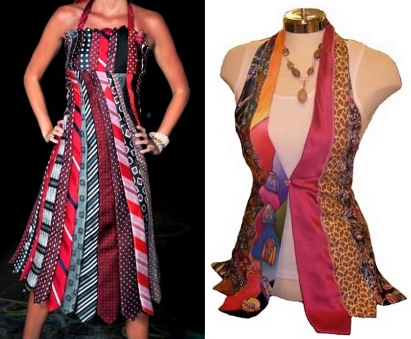 Créations cravates recyclées Créations cravates recyclées