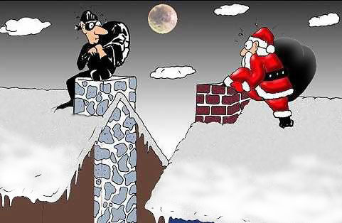 Dessins humoristiques "Père Noël"..