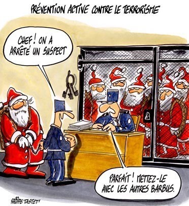 Dessins humoristiques Pere Noel a243