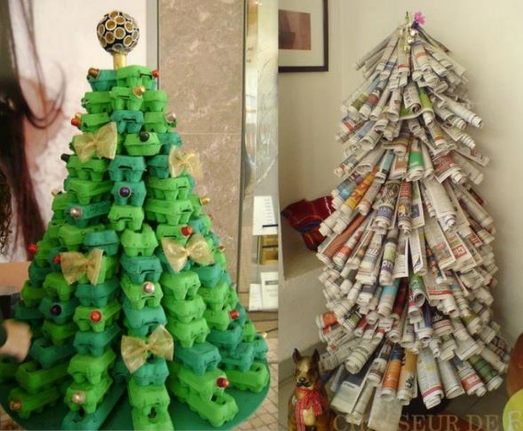 Sapins Noël 100 % récup et recyclage