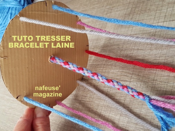 TUTO tresser un bracelet en laine