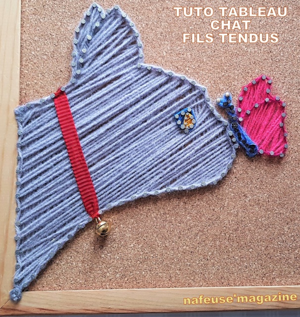 TUTO Tableau chat laine tendue TUTO Tableau chat laine tendue
