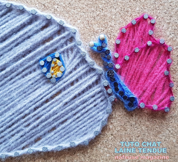 TUTO Tableau chat laine tendue TUTO Tableau chat laine tendue