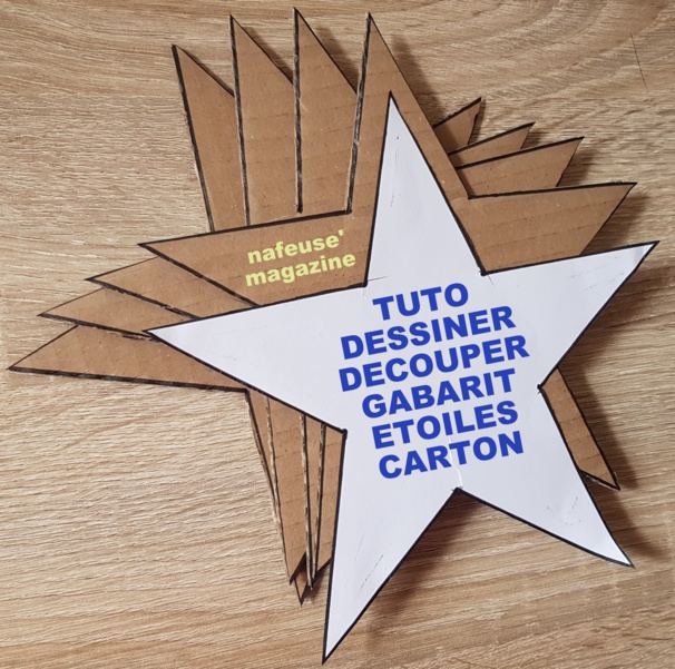 Astuce pour dessiner et découper le gabarit une étoile Astuce pour dessiner et découper le gabarit une étoile