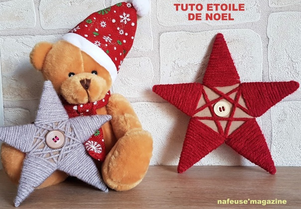 TUTO étoile de Noël en carton laine TUTO étoile de Noël en carton laine