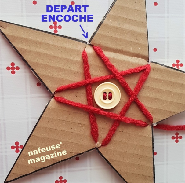 TUTO étoile de Noël en carton laine TUTO étoile de Noël en carton laine