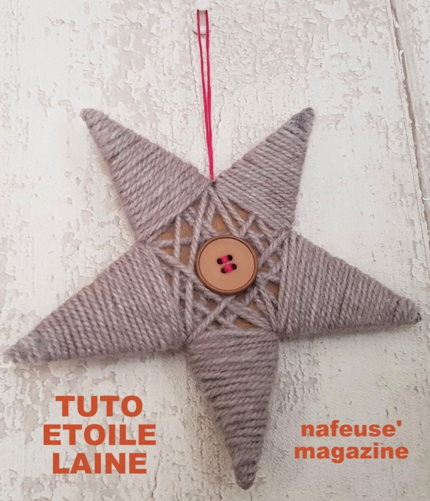 TUTO étoile de Noël en carton laine