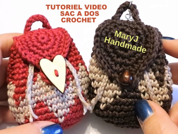 Tutoriel faire un petit sac à dos porte monnaie au crochet Tutoriel faire un petit sac à dos porte monnaie au crochet