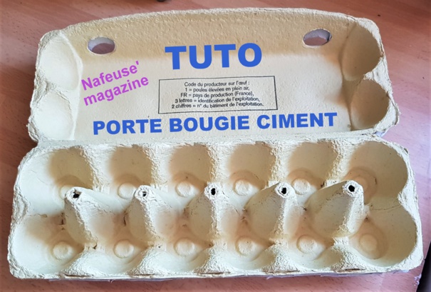 TUTO porte bougies en ciment