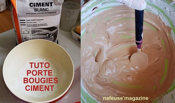 TUTO porte bougies en ciment TUTO porte bougies en ciment