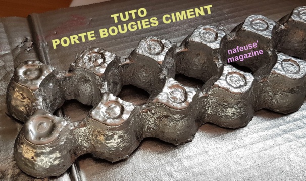 TUTO porte bougies en ciment