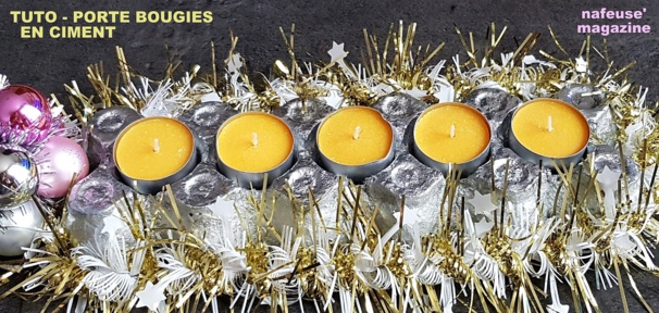 TUTO porte bougies en ciment TUTO porte bougies en ciment