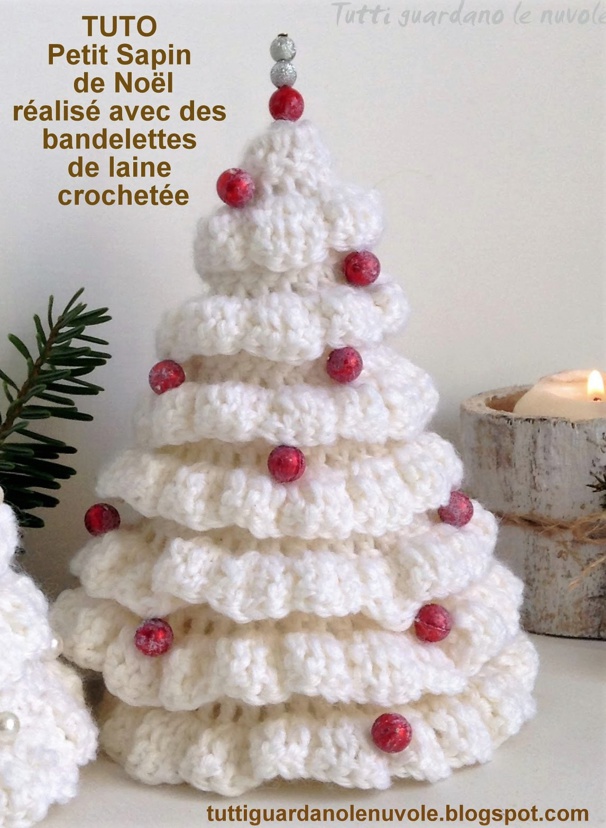 Modèles Petits sapins de Noël à faire au crochet