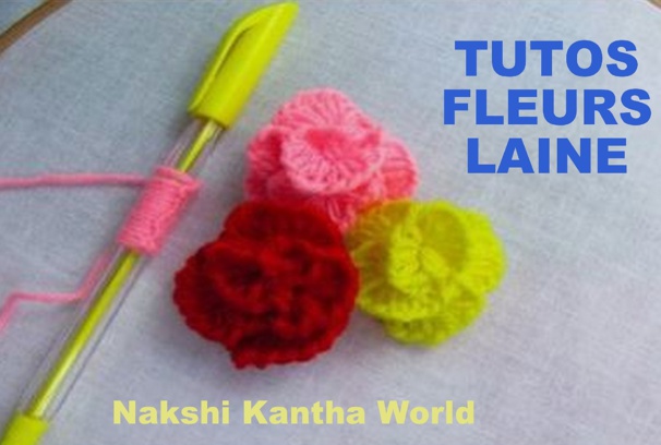 TUTOS astuces pour faire des fleurs en laine avec des crayons TUTOS astuces pour faire des fleurs en laine avec des crayons