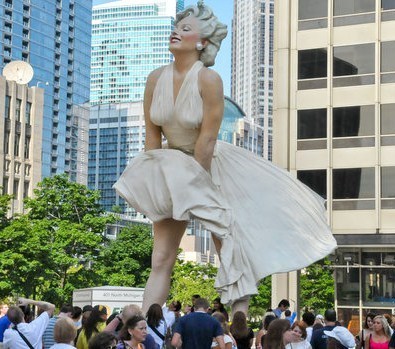 Marilyn Monroe une grande Dame de 8 mètres de haut !