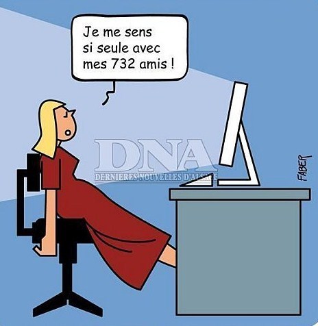 Humour, Facebook et la vraie vie