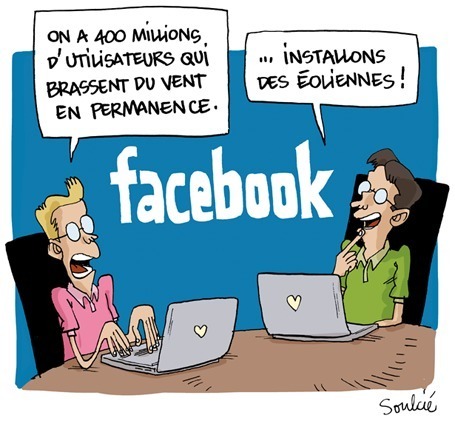 Humour, Facebook et la vraie vie