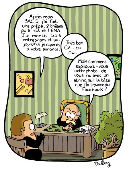 Humour, Facebook et la vraie vie