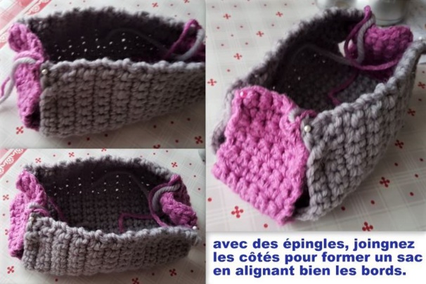 Tutoriel sac trousse maquillage au crochet Tutoriel sac trousse maquillage au crochet