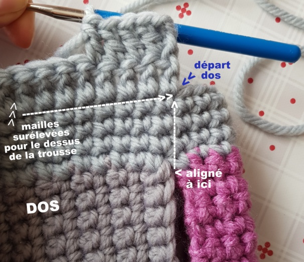 Tutoriel sac trousse maquillage au crochet