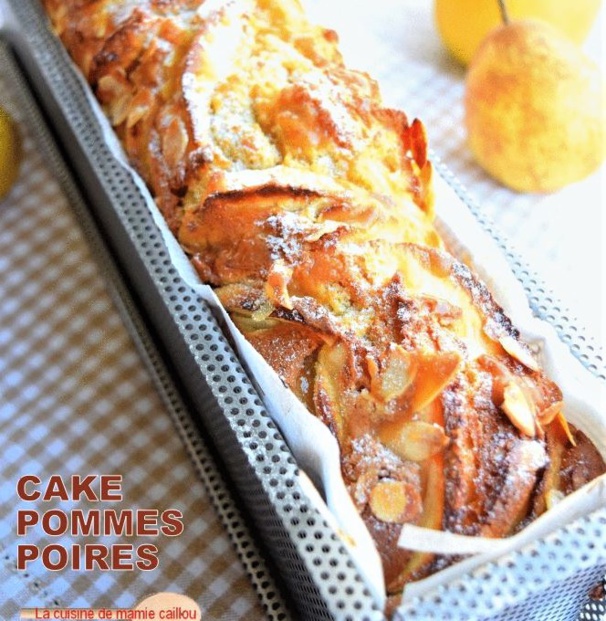 2 recettes de gâteaux gourmands pommes poires et amandes