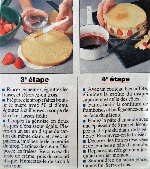 Fiche cuisine : Le Fraisier pâte d'amande !