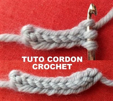 TUTO cordon laine au crochet