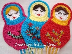 3 drôles de dames réalisées au crochet !