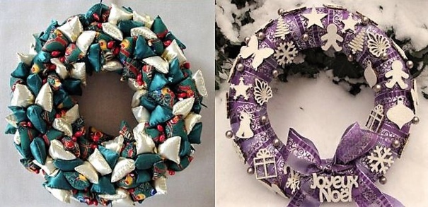 Plusieurs tutos pour faire une couronne de Noël !