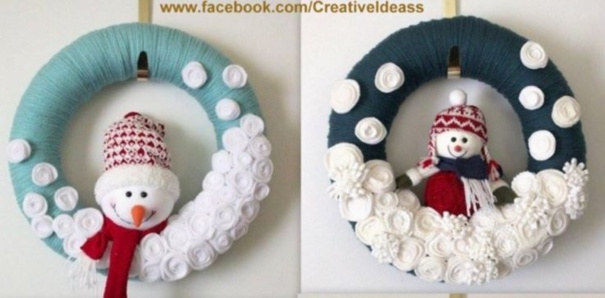 Plusieurs tutos pour faire une couronne de Noël !