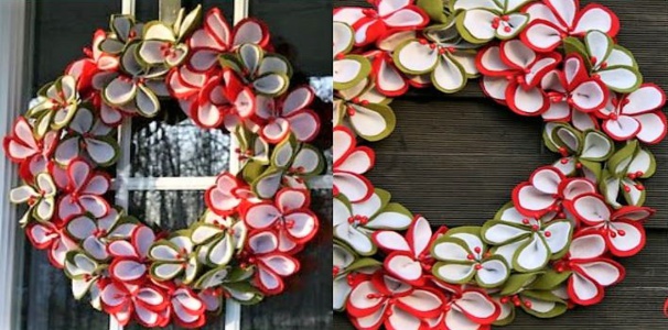 Plusieurs tutos pour faire une couronne de Noël !