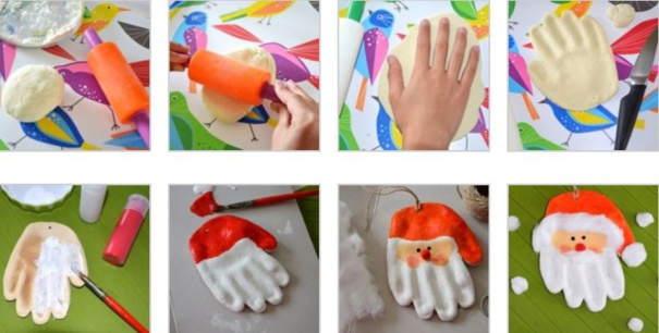 Faire un Père Noël en pâte à sel ! Faire un Père Noël en pâte à sel !