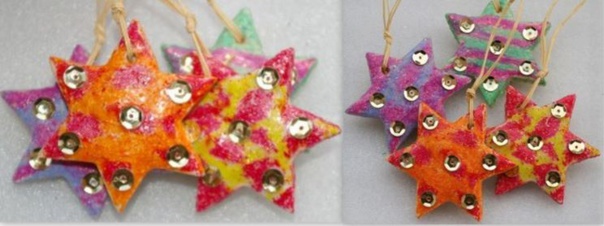 Faire une étoile de Noël en pâte à sel !