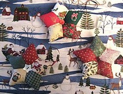 Faire une étoile de Noël patchwork en tissu