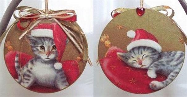 Faire une boule de Noël en matériau de récup !